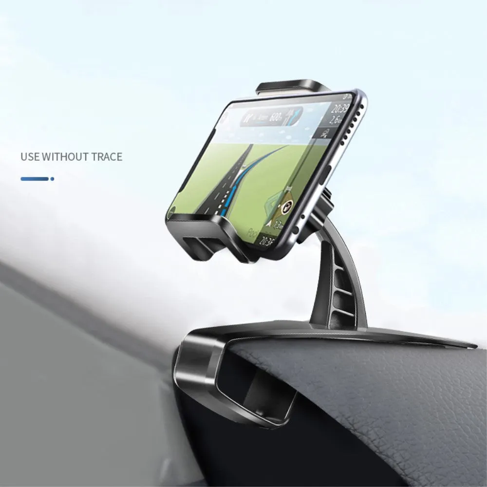 3 in 1 Car GPS Smartphone Holder: Dashboard / Visor Clamp   AC Grid Clip for ZTE Blade V20 Smart (2019) - Black