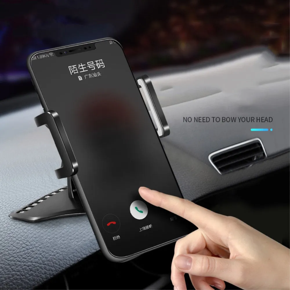 3 in 1 Car GPS Smartphone Holder: Dashboard / Visor Clamp   AC Grid Clip for ZTE Blade V20 Smart (2019) - Black