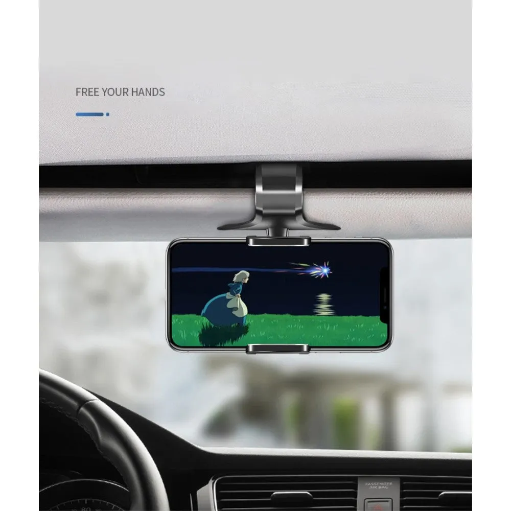 3 in 1 Car GPS Smartphone Holder: Dashboard / Visor Clamp   AC Grid Clip for ZTE Blade V20 Smart (2019) - Black