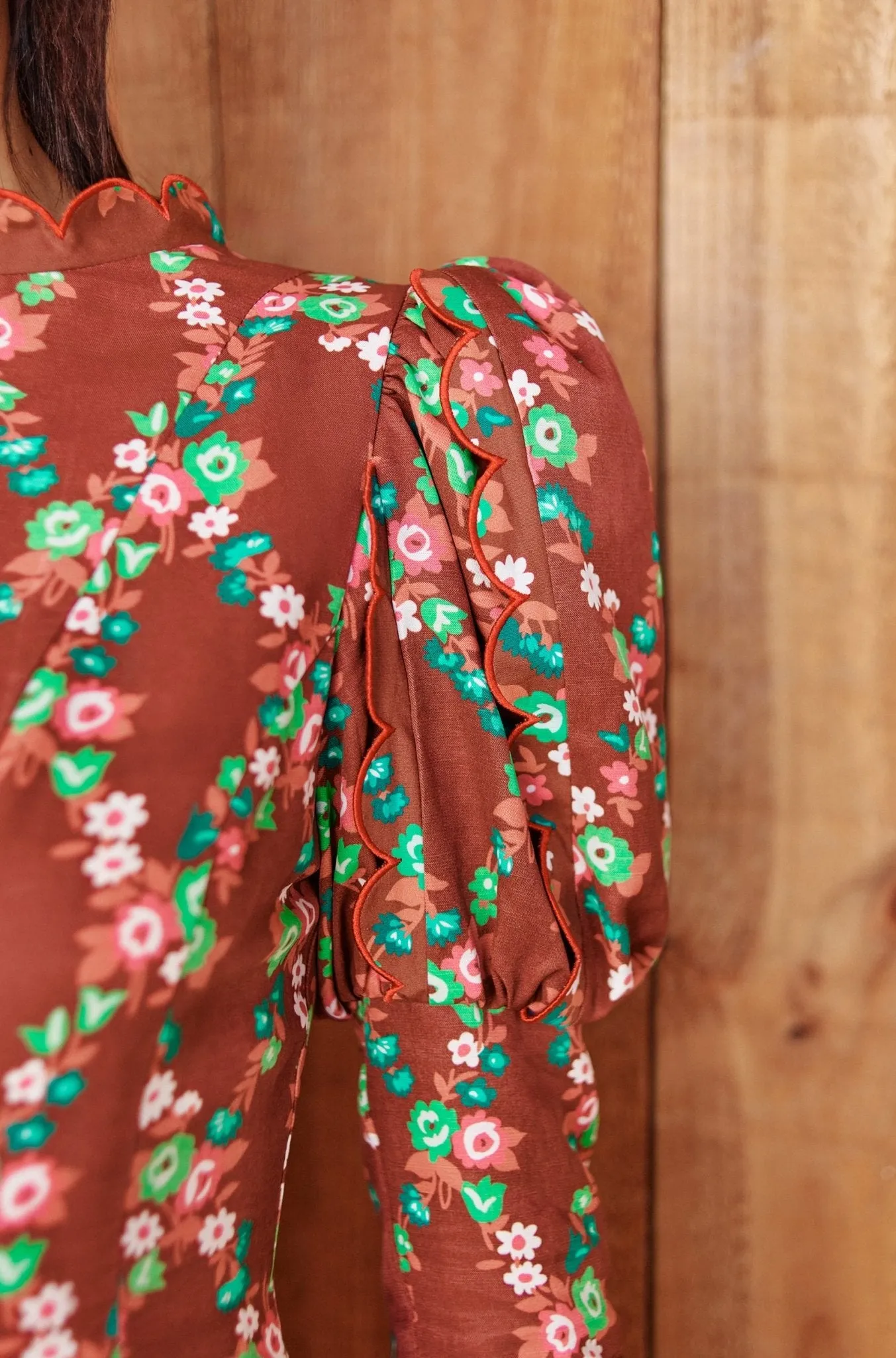 Acacia Dress-Brown