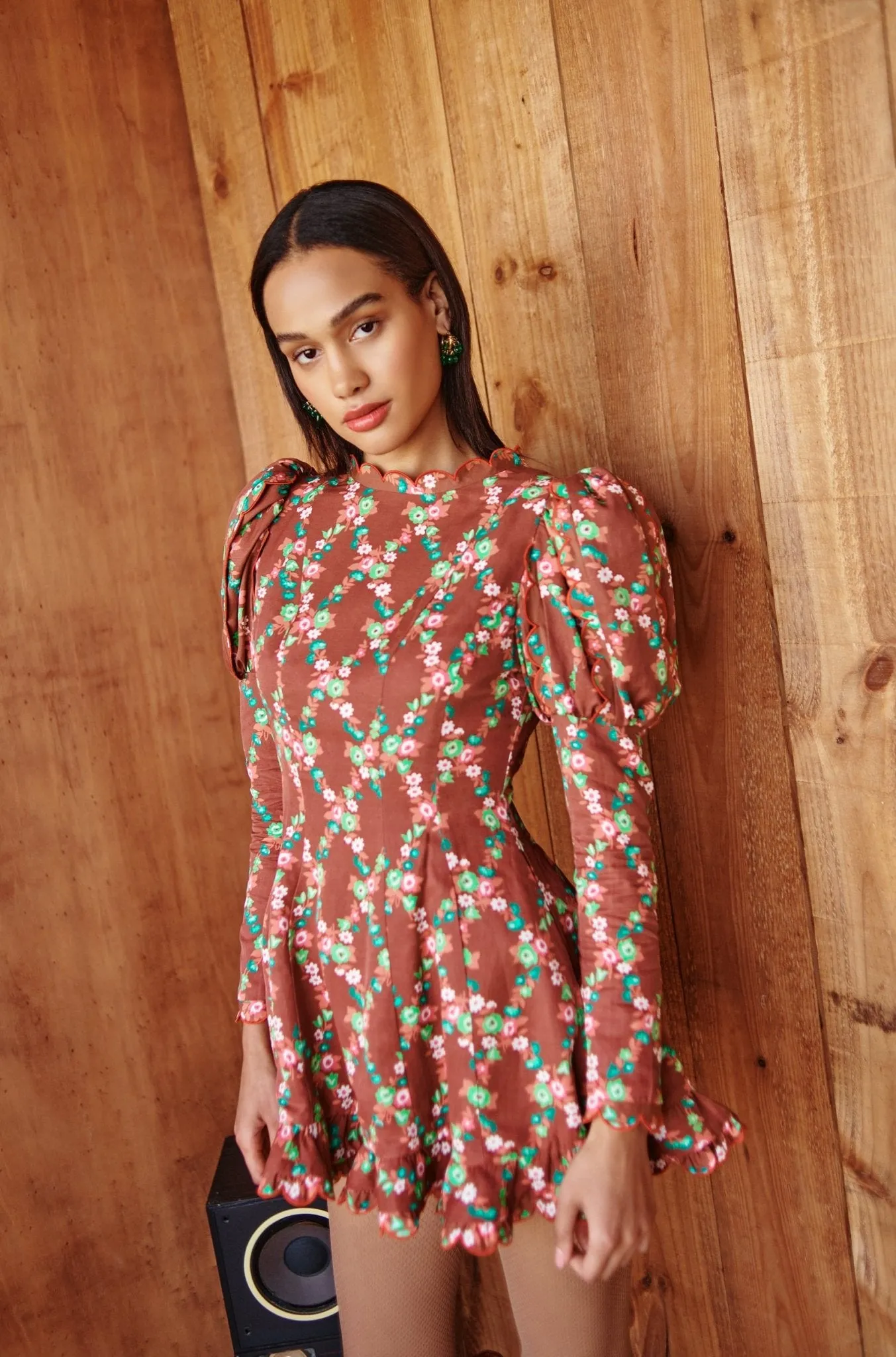Acacia Dress-Brown