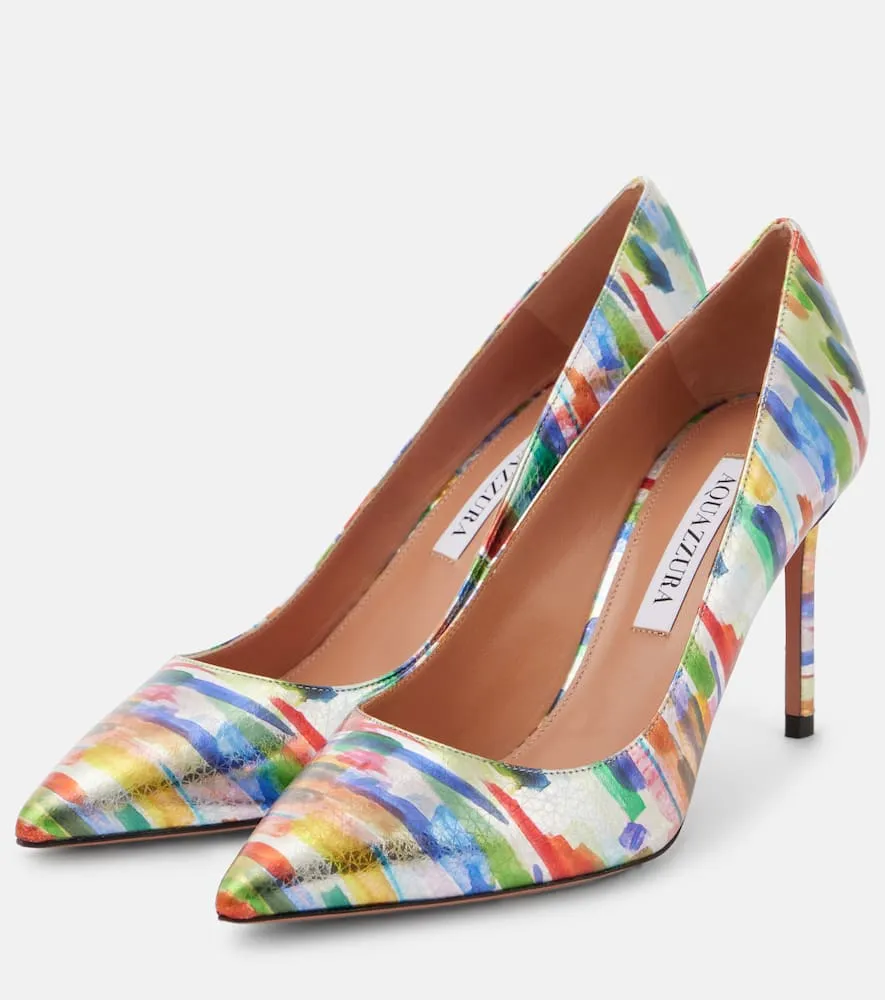 Aquazzura Purist 85 leather pumps