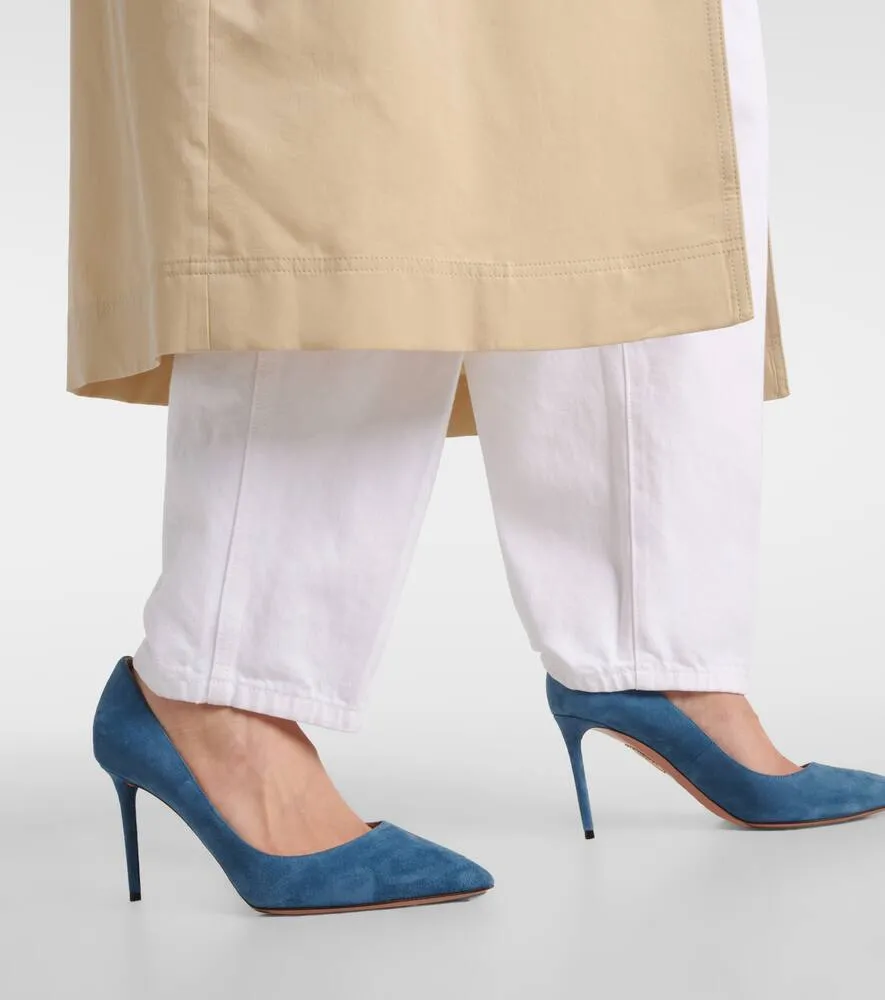 Aquazzura Purist suede pumps