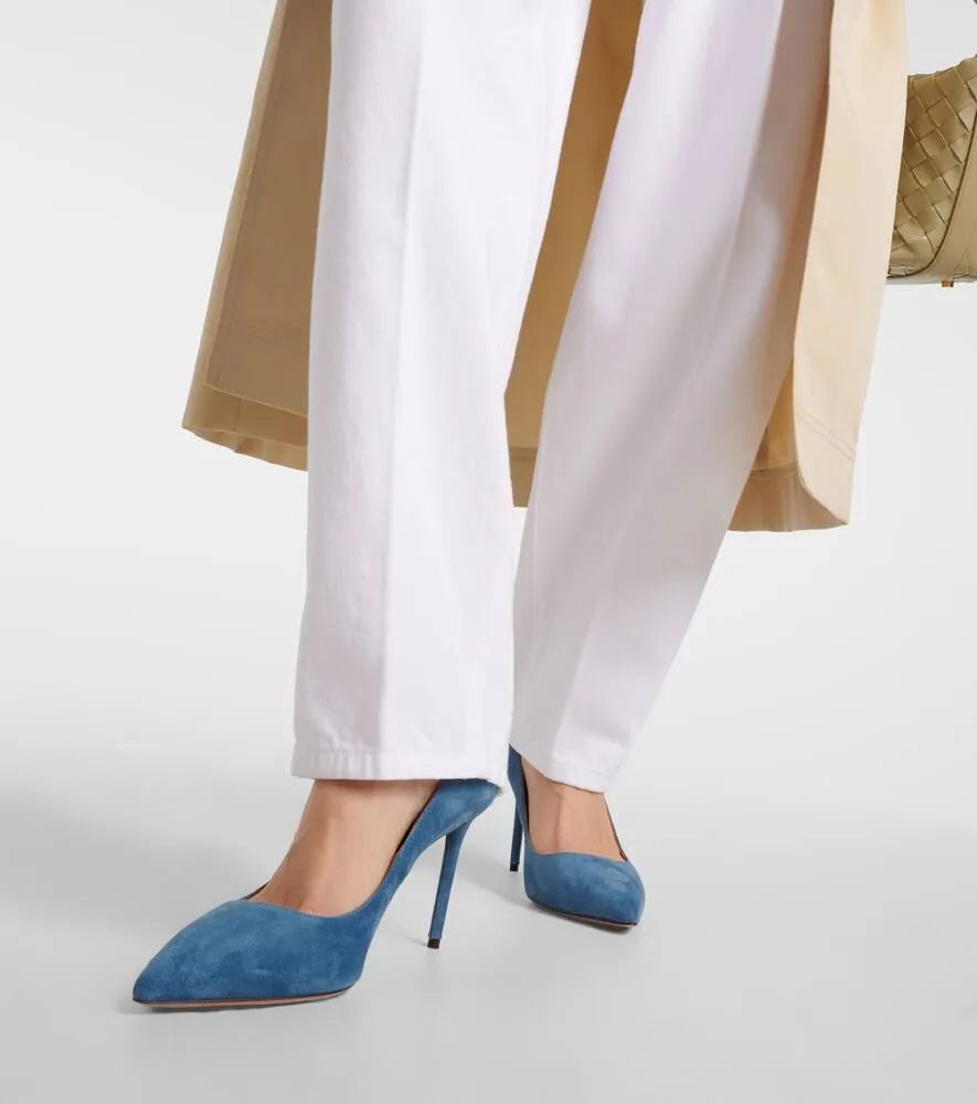 Aquazzura Purist suede pumps