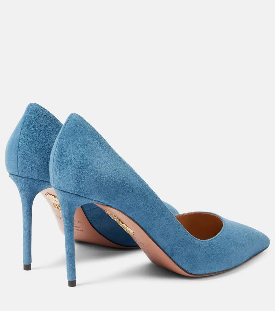Aquazzura Purist suede pumps