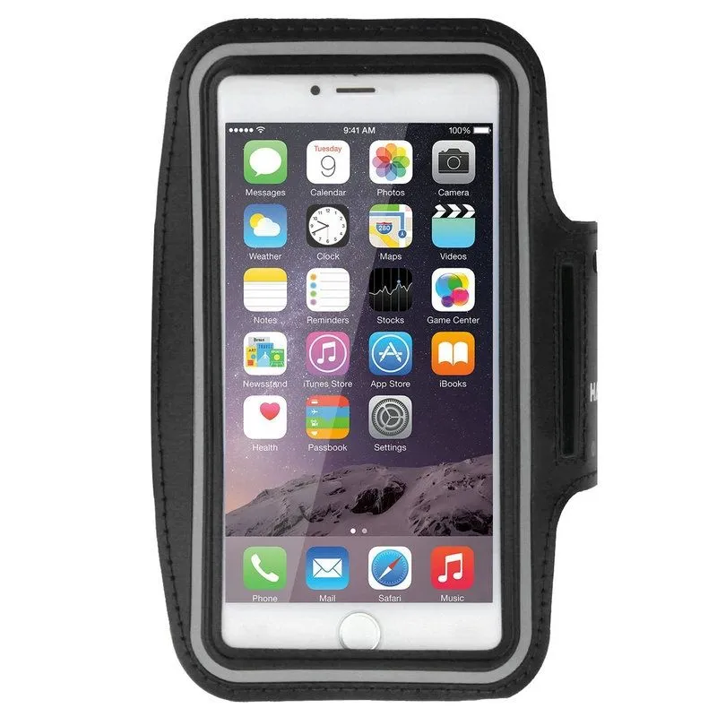 Armband Professional Cover Neoprene Waterproof Light Reflecting Wraparound Sport with Buckle for Huawei P Smart (2019) - Black