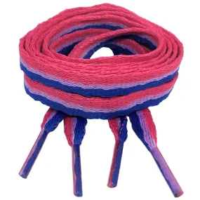 Bisexual Pride Flag Colours Shoelaces Standard