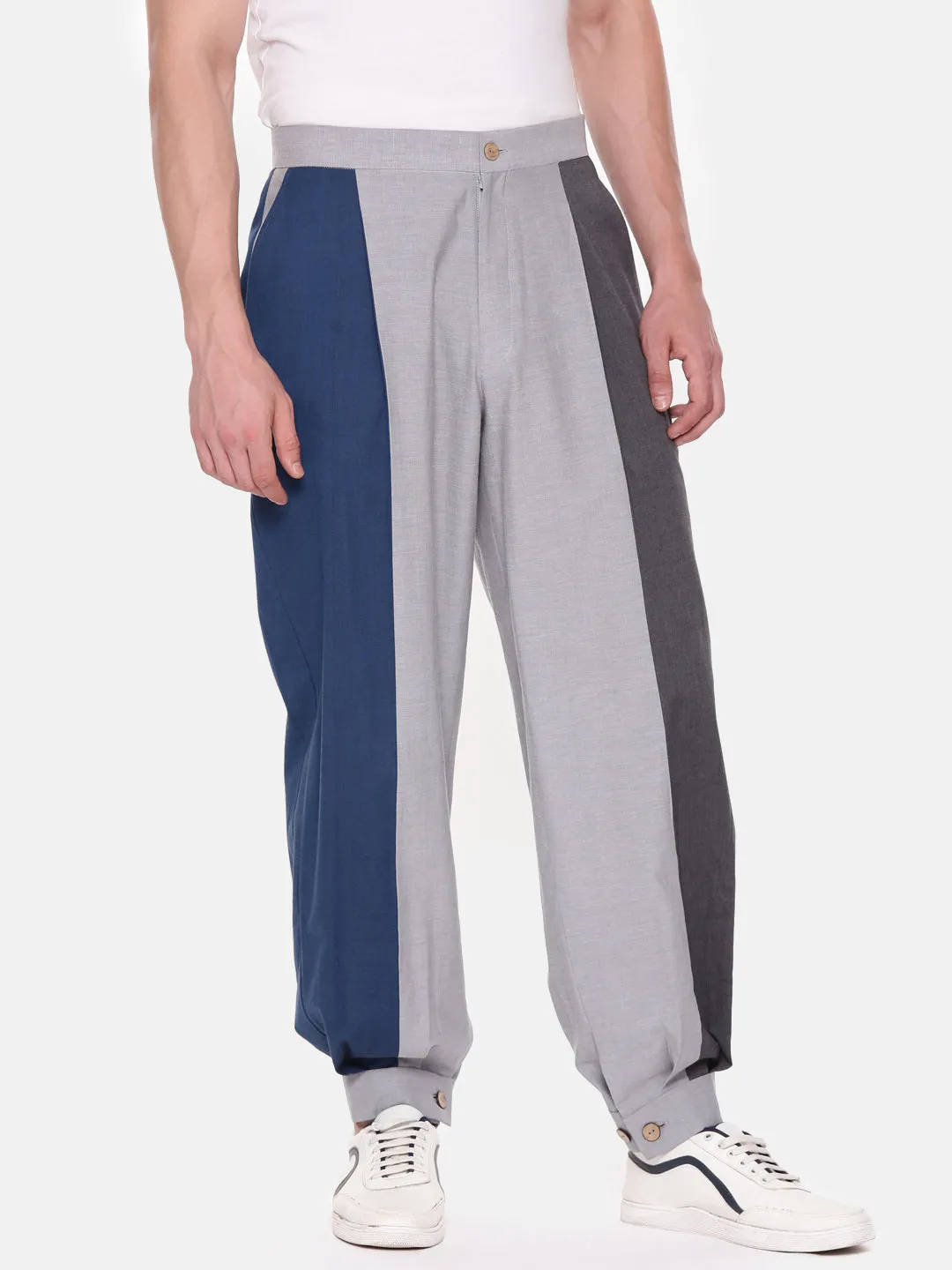 Cotton Tri Color Pants - MMP0123