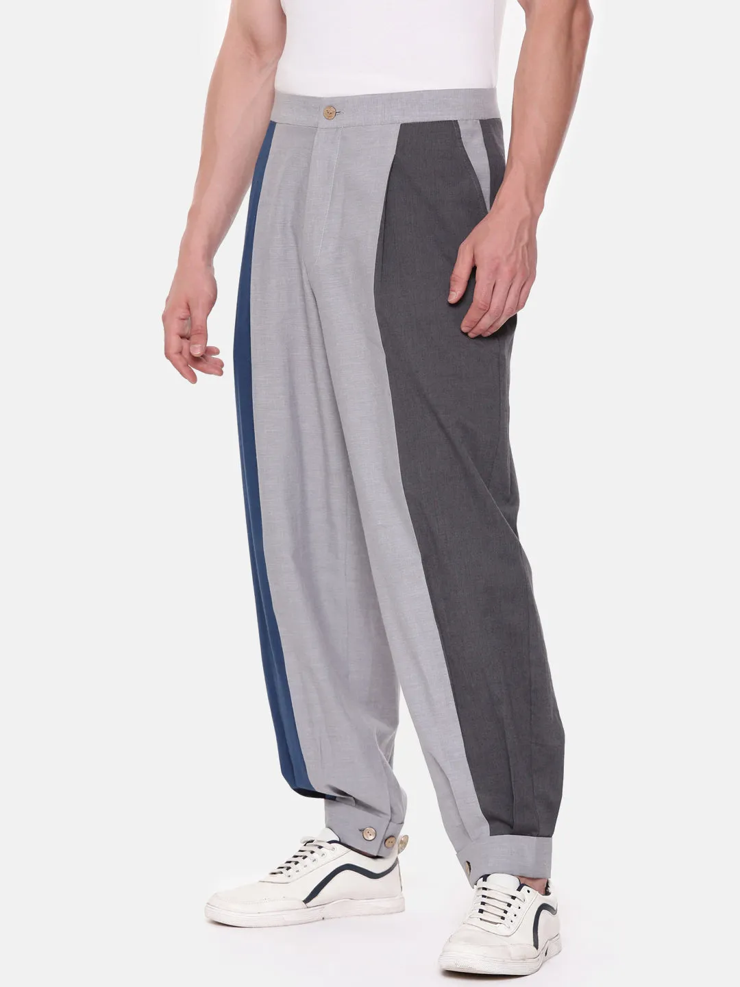 Cotton Tri Color Pants - MMP0123