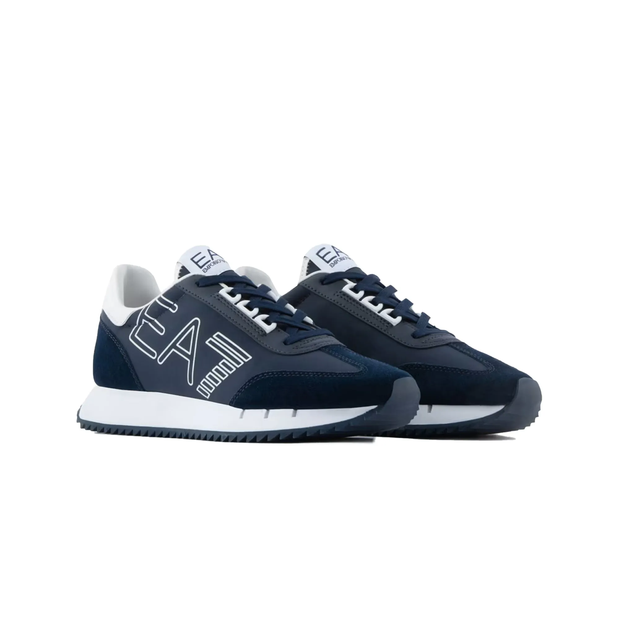 EA7 Emporio Armani Vintage Trainers Navy/White/Navy