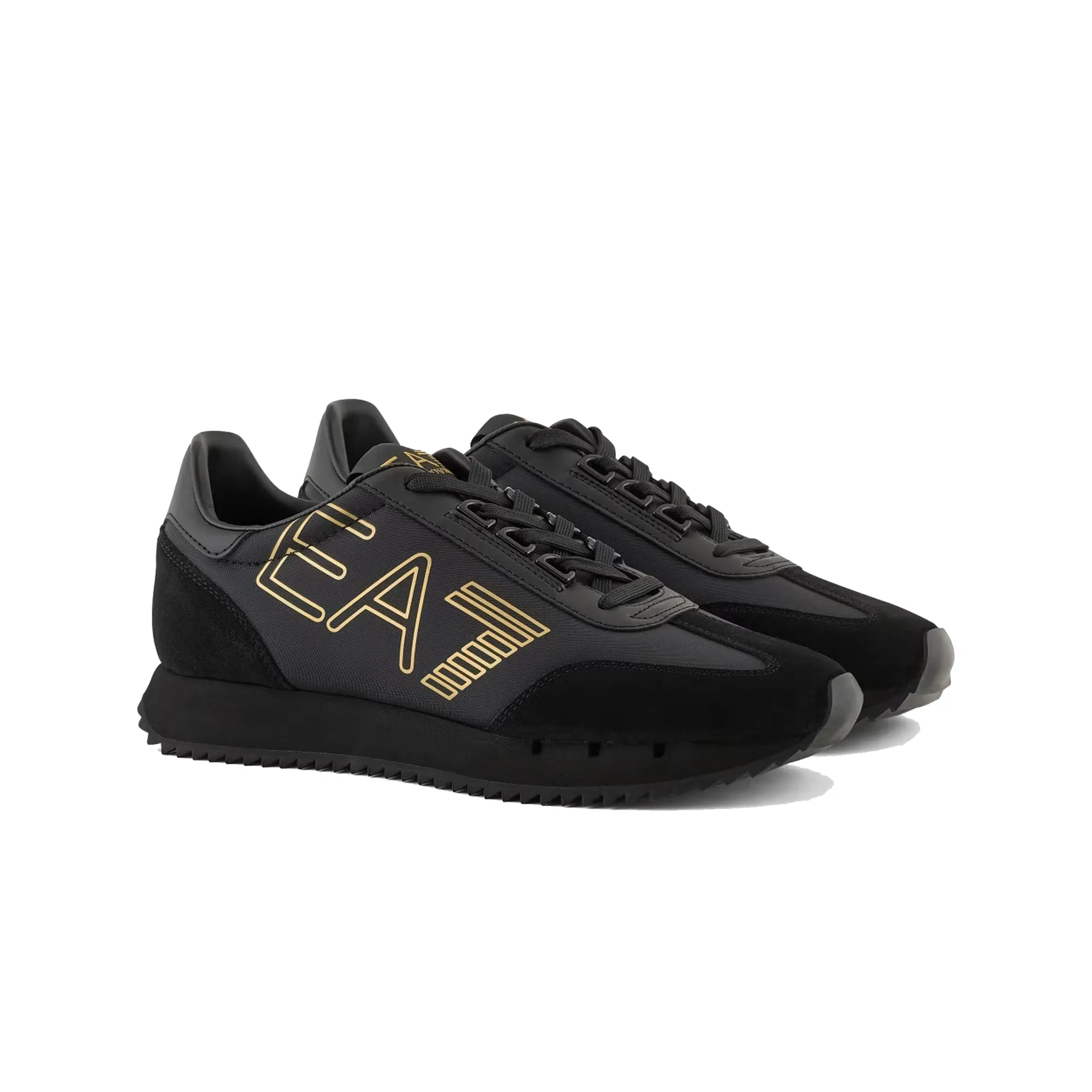 EA7 Emporio Armani Vintage Trainers Triple Black/Gold