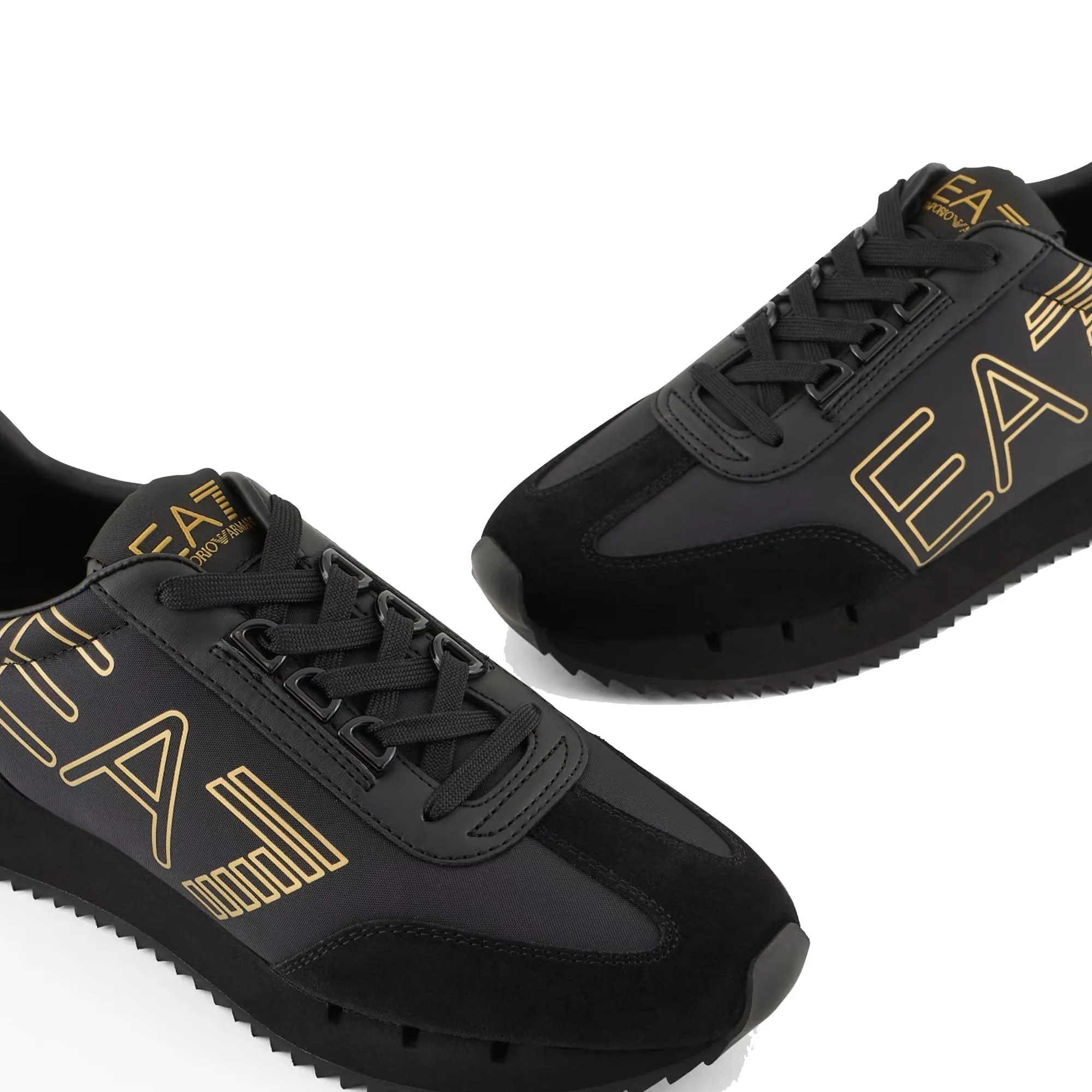 EA7 Emporio Armani Vintage Trainers Triple Black/Gold