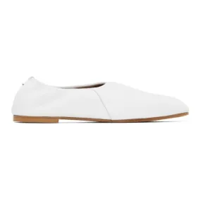 Emme Parsons White High Throat Ballerina Flats