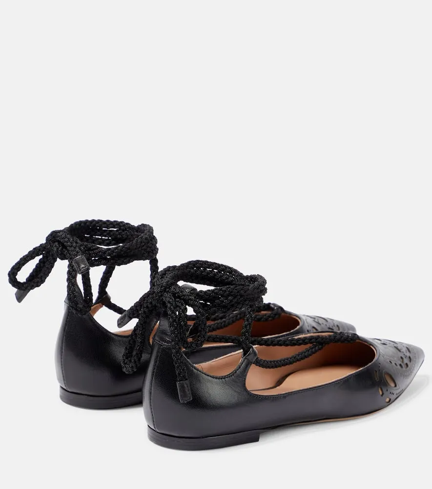 Etro Perforated leather ballet flats