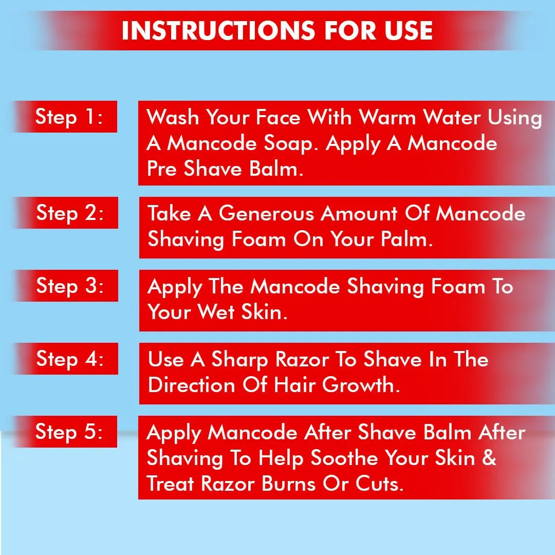 Mancode Shaving Foam for Men - 500ml