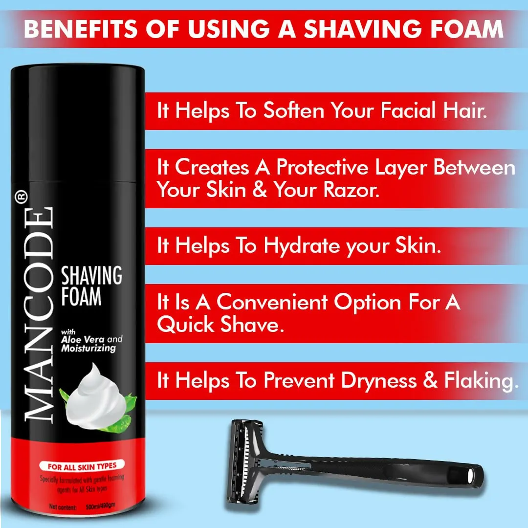Mancode Shaving Foam for Men - 500ml