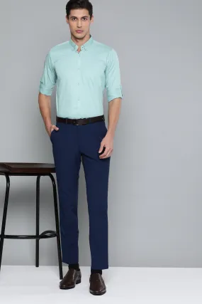 Men Green Smart Slim Fit Bio-Engineered Quick-Dry Odour-Free Formal Shirt