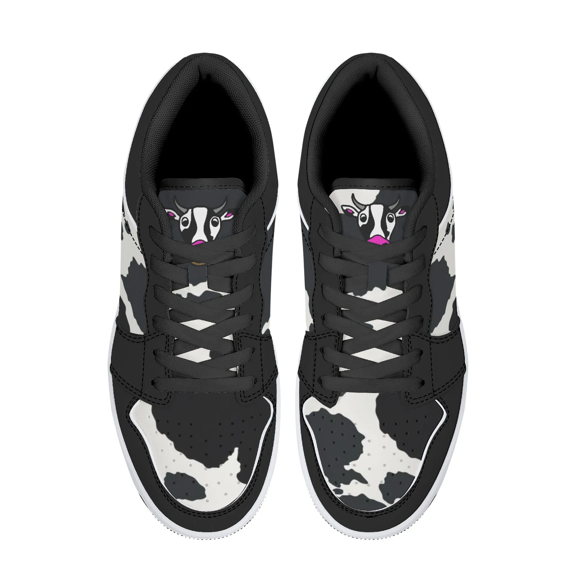 Moo-licious Cow Print Sneakers Low top