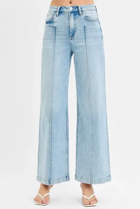 ONLINE EXCLUSIVE RISEN High Waist Wide Leg Pintuck Detailed