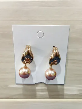 Pearlfect Midnight Shimmer Pearl Earrings