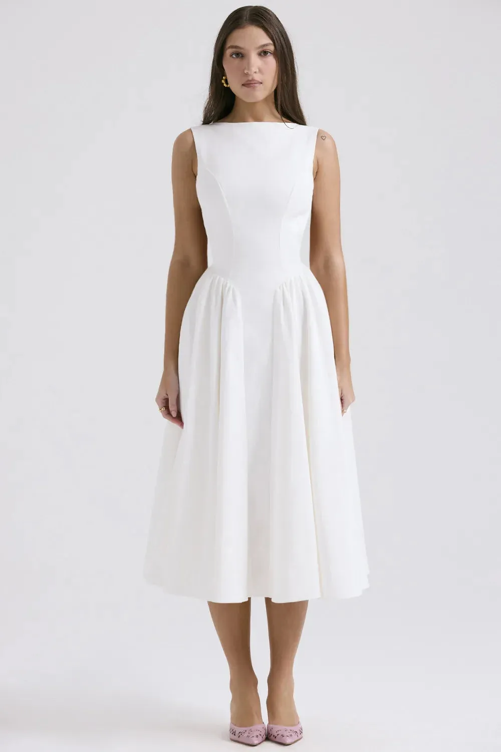 Sienna Open Back Midi Dress