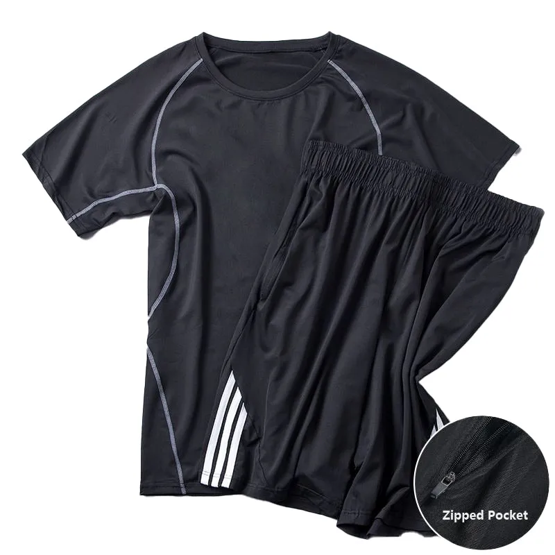 Summer Quick-Drying Cold-Feeling Silky Sports 2-Piece Set