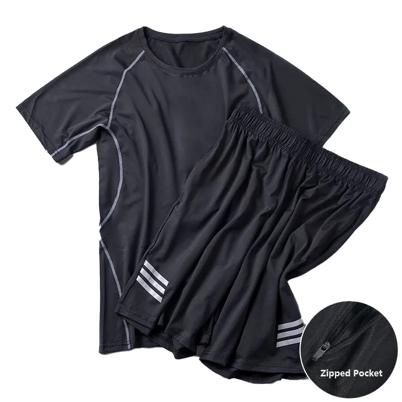 Summer Quick-Drying Cold-Feeling Silky Sports 2-Piece Set