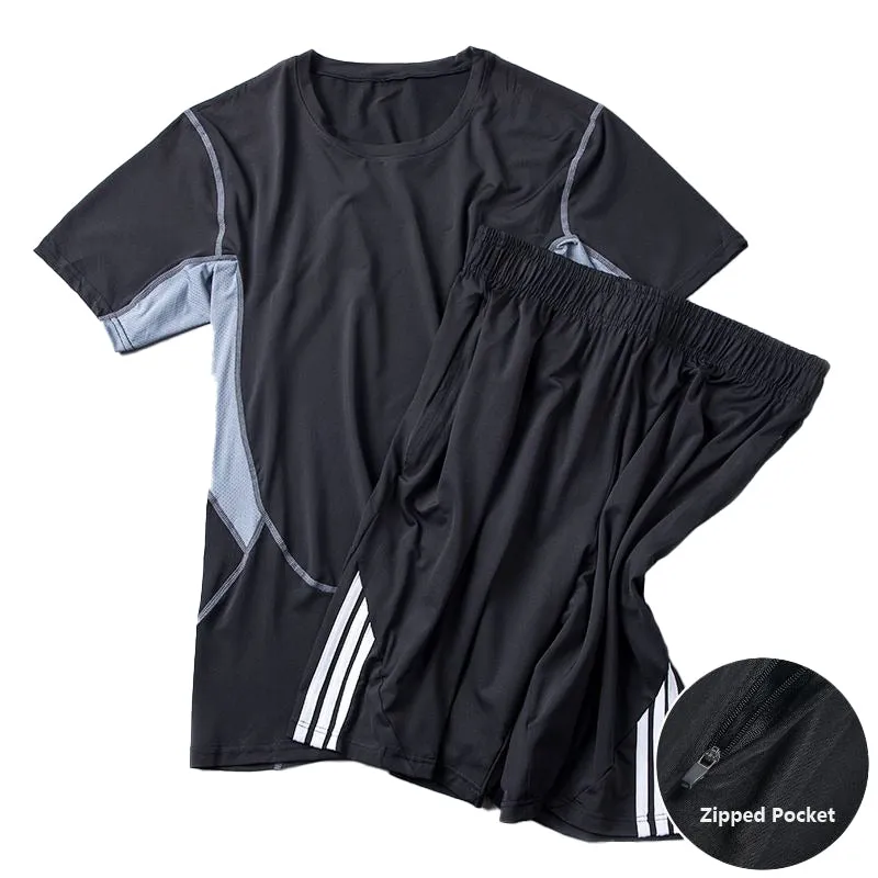 Summer Quick-Drying Cold-Feeling Silky Sports 2-Piece Set
