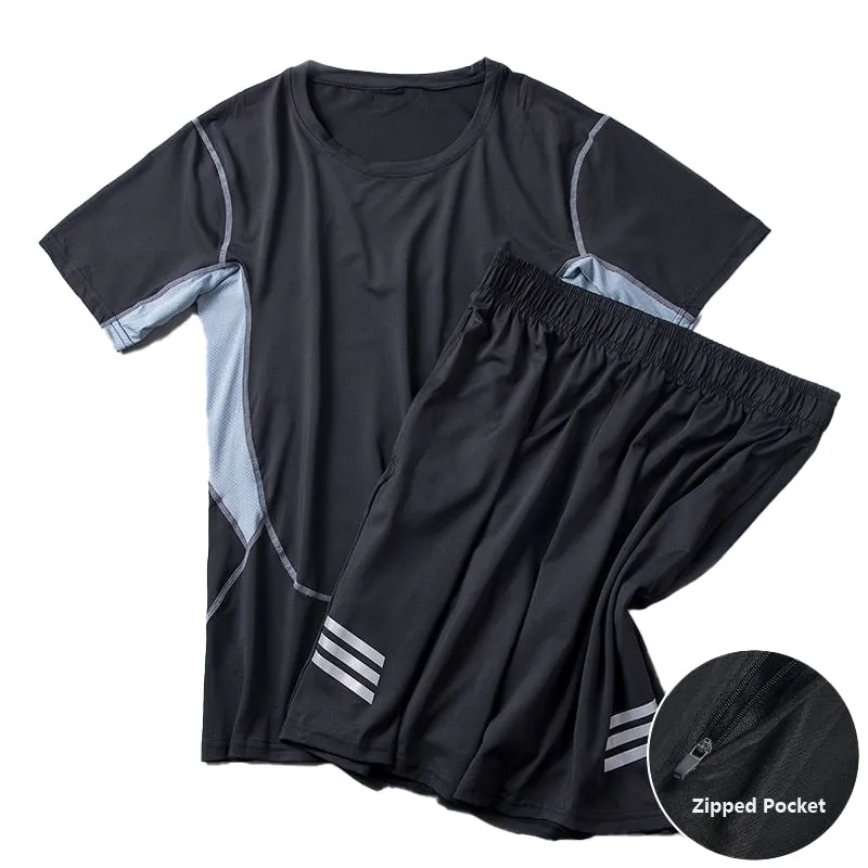 Summer Quick-Drying Cold-Feeling Silky Sports 2-Piece Set