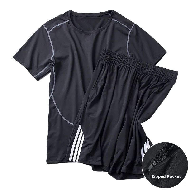 Summer Quick-Drying Cold-Feeling Silky Sports 2-Piece Set