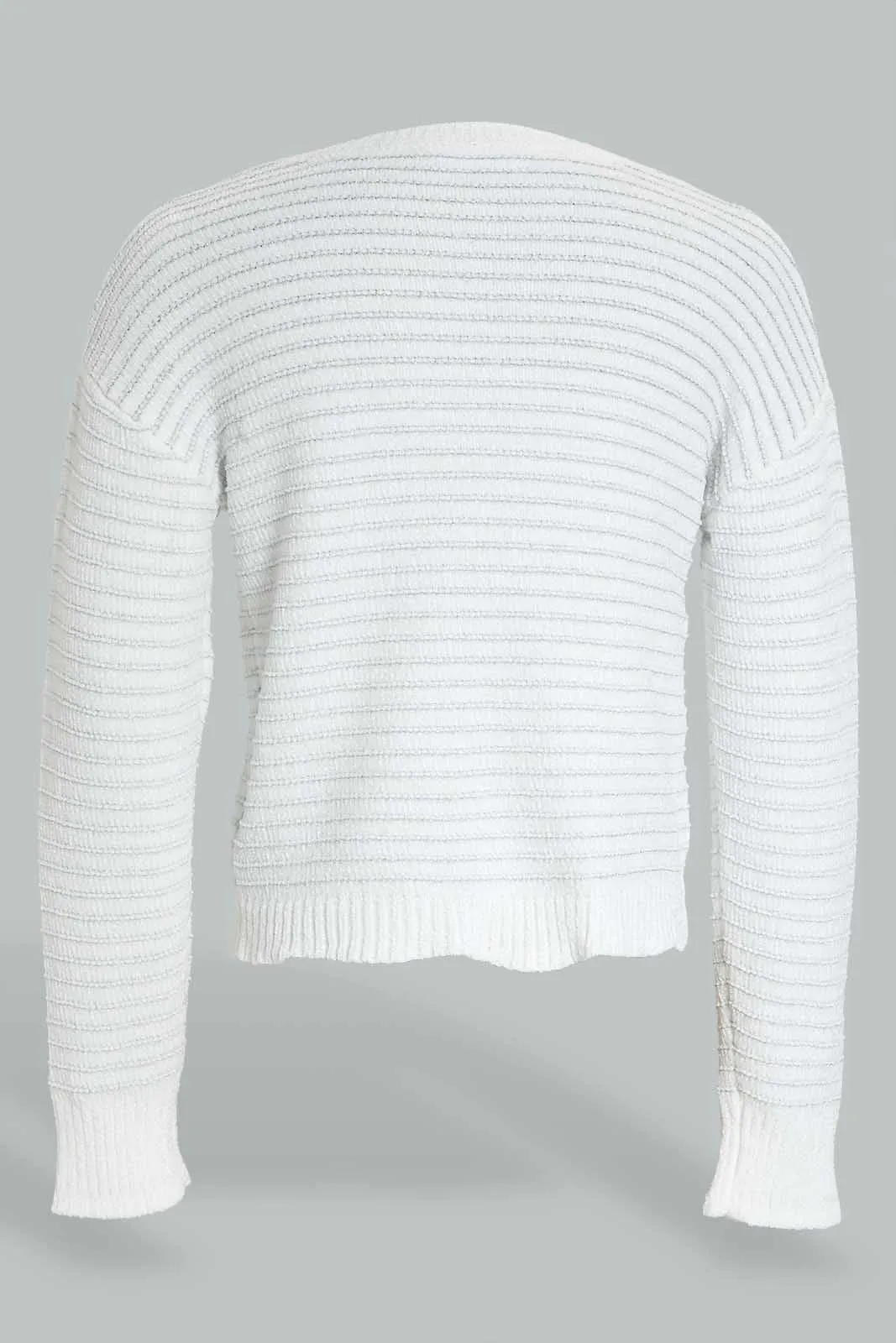 White Stripe Pullover